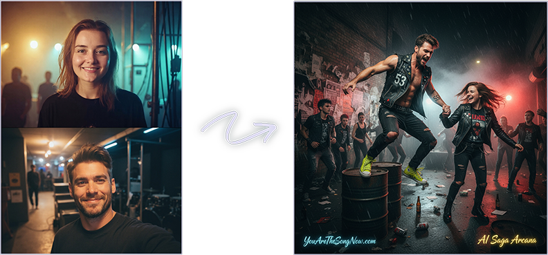 Cinematic song poster example